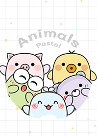 Animals pastel mini