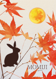 Autumn Leaves Rabbit Moon15.