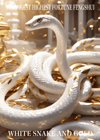 White snake and gold  Lucky 47