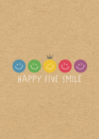 HAPPY CROWN SMILE -5color KRAFT- 14