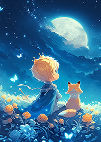 ⭐️夢幻月夜的小王子與狐狸❤️