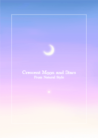 Crescent Moon and Stars36/Natural Style