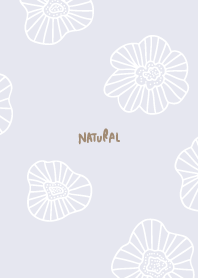 Dull color white line flowers21 Japan
