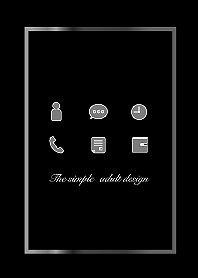 The simple adult design -obsidian-