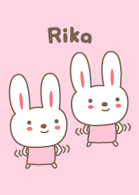 O tema bonito coelho para Rika