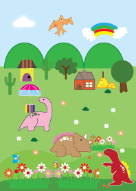 Dinosaurs and nature