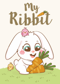 My Rabbit with carrot.