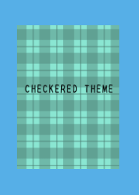 MINT GREEN CHECKERED THEME-BLUE