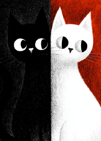 Left Good, Right Mischievous Kitten