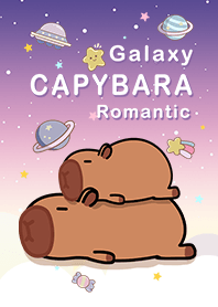 水豚/浩瀚星空/浪漫漸層/粉紅紫色