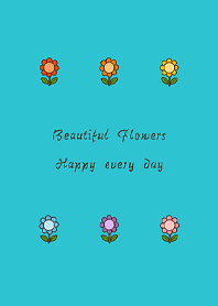 幾朵小花兒(薄荷藍色)