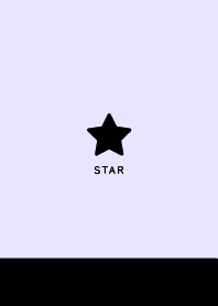 Simple Lucky Star / Pale Purple&Black
