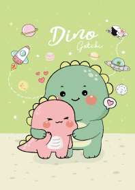 Dino Gotchi and Dino Pinkky (Green)