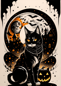 halloween cat 4f3432