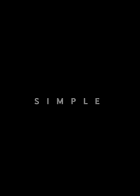 simple letters/black gray.