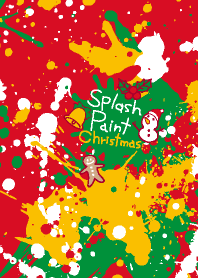 Splash paint Christmas