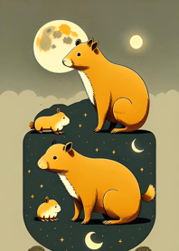 浮世絵 - 水豚 d1B199