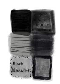 Black patchwork