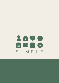 シンプル（beige green)V.656