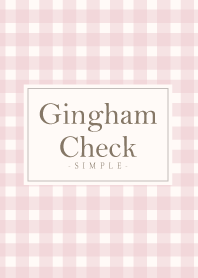 Gingham Check Natural Pink 7 -MEKYM-
