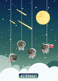 可愛寶貝太空人-星光閃閃(浪漫漸層色)綠色2