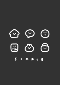 可愛的臉孔. black