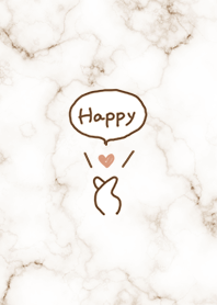 Simple Finger Heart brown03_2