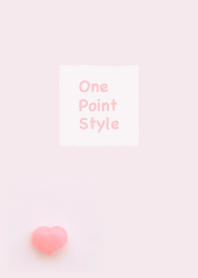 One Point Style (Rose Quartz)