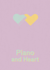 Piano and Heart pastel