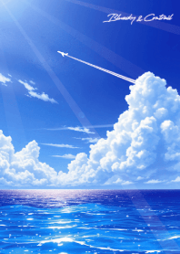 Blue sky Contrail 8*