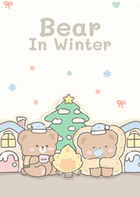 Bear In Winter Cream!