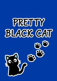 PRETTY BLACK CAT Theme/NAVY BLUE