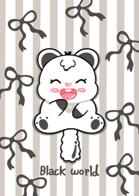Bear black world cute