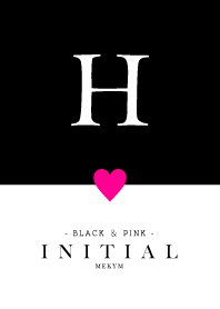 INITIAL H -BLACK&PINK-