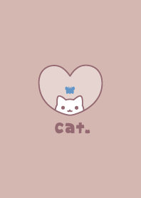 Cat Butterfly - Dullness Pink