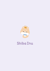 柴犬3 王冠 [紫色]