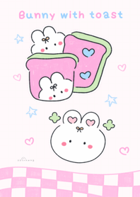 Bunny with toast  :)