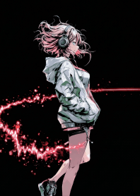 Red Echo: Soul Waves in Headphones