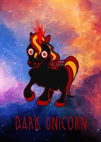 Unicorn Black Dark In Sky