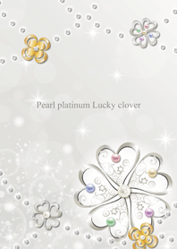 Pearl platinum Lucky clover