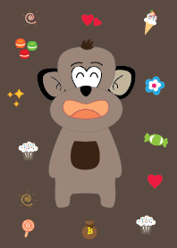Cute monkey theme v.3