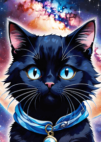 Night Moon Star Cat DfbB72