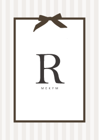 INITIAL SIMPLE RIBBON -R-