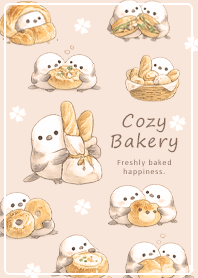 Orange Long-tailed tit and bread