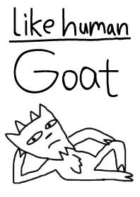 goat like a human