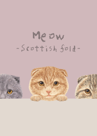 Meow - Scottish fold - DAWN PINK