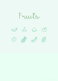 Fruits mint green