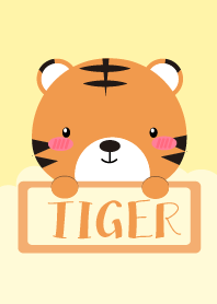 Simple Cute Love Tiger Theme