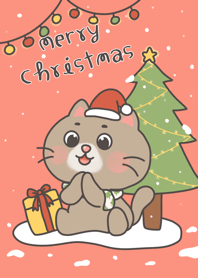 Cozy Christmas Cat