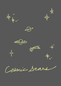 Cosmic stars -gray yellow
